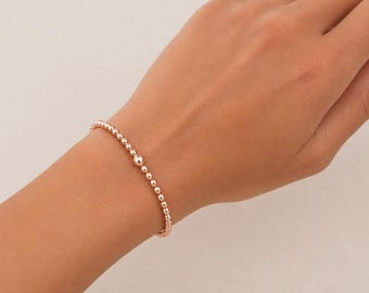 繊細な銅製ヒーリングブレスレット｜未加工銅ビーズ｜関節炎と関節サポート