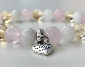 New Mum Mom Crystal Healing Gemstone Bracelet Amelie Hope Crystals Power Bead