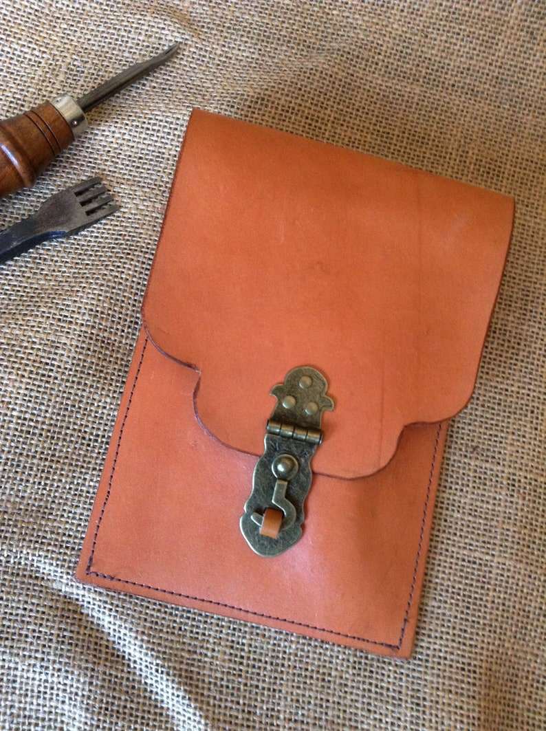 Small Leather Belt Bag Leather Bag With Belt Loop Canyon Etsy