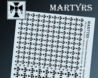 Waterslide Decals and Transfers for Tabletop Miniatures / Roleplaying / Gaming / Wargames / Painting : Martyrs