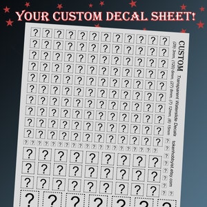 Wasserschiebefolie Abziehbilder und Transfers für Tabletop Miniaturen / Rollenspiel / Gaming / Kriegsspiele / Malerei : Individuell