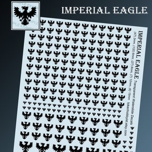 Waterslide Decals and Transfers for Tabletop Miniatures / Roleplaying / Gaming / Wargames / Painting : Imperial Eagle
