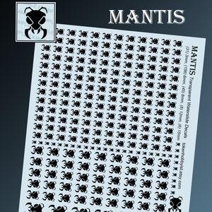 Waterslide Decals and Transfers for Tabletop Miniatures / Roleplaying / Gaming / Wargames / Painting : Mantis