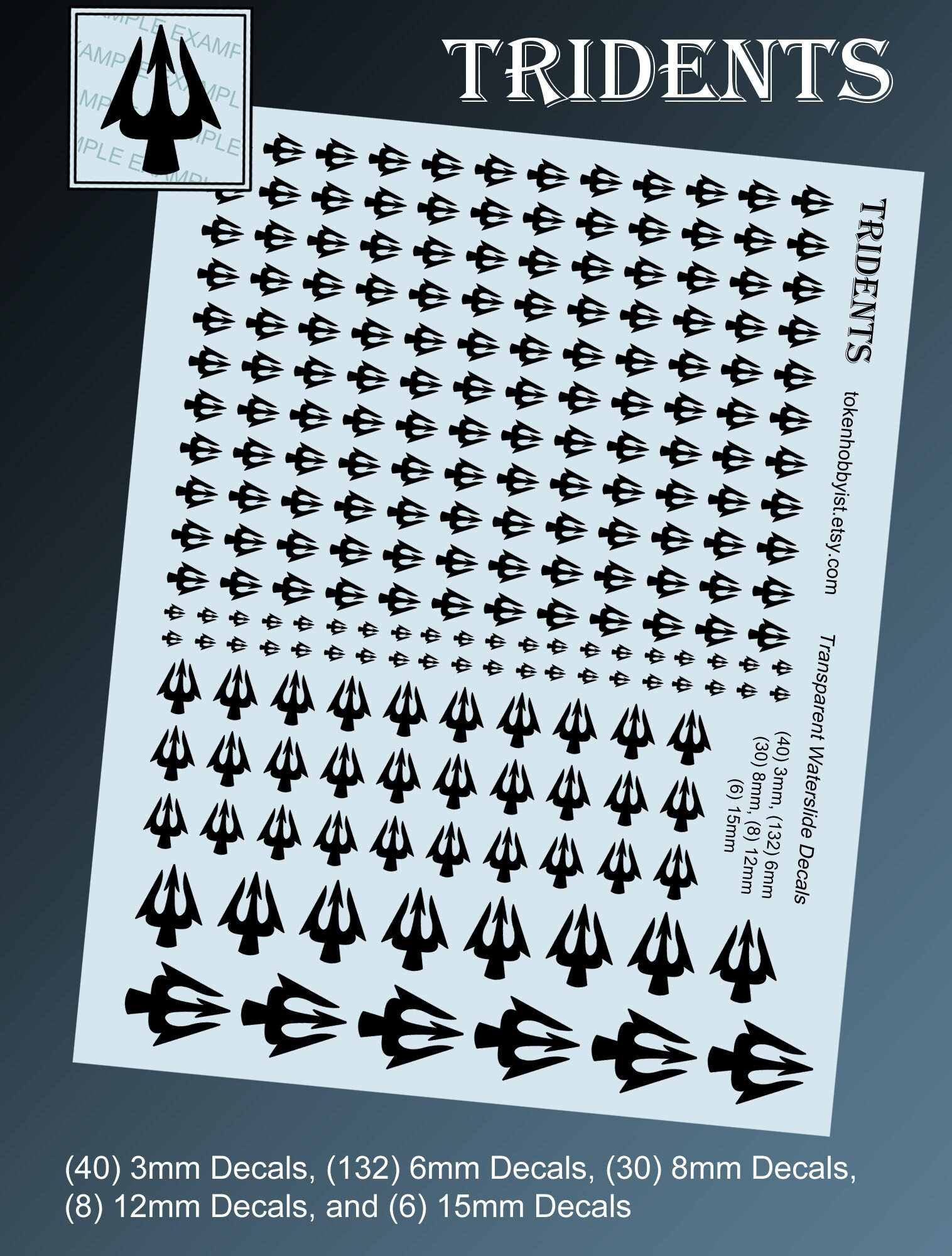 17 Years And Up RPE Battletech Waterslide Decals | Stripes & Checkers ...