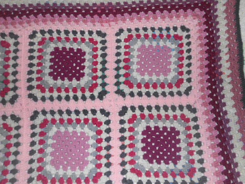 Vintage granny square Afghan