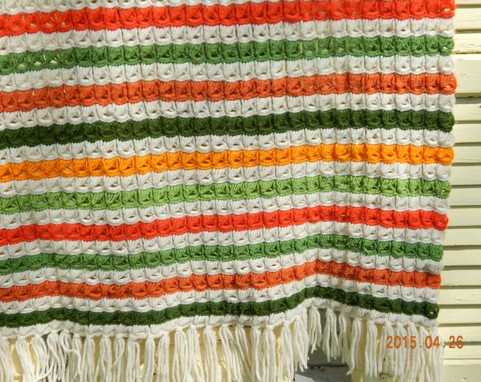 Vintage Broomstick Lace Afghan Etsy