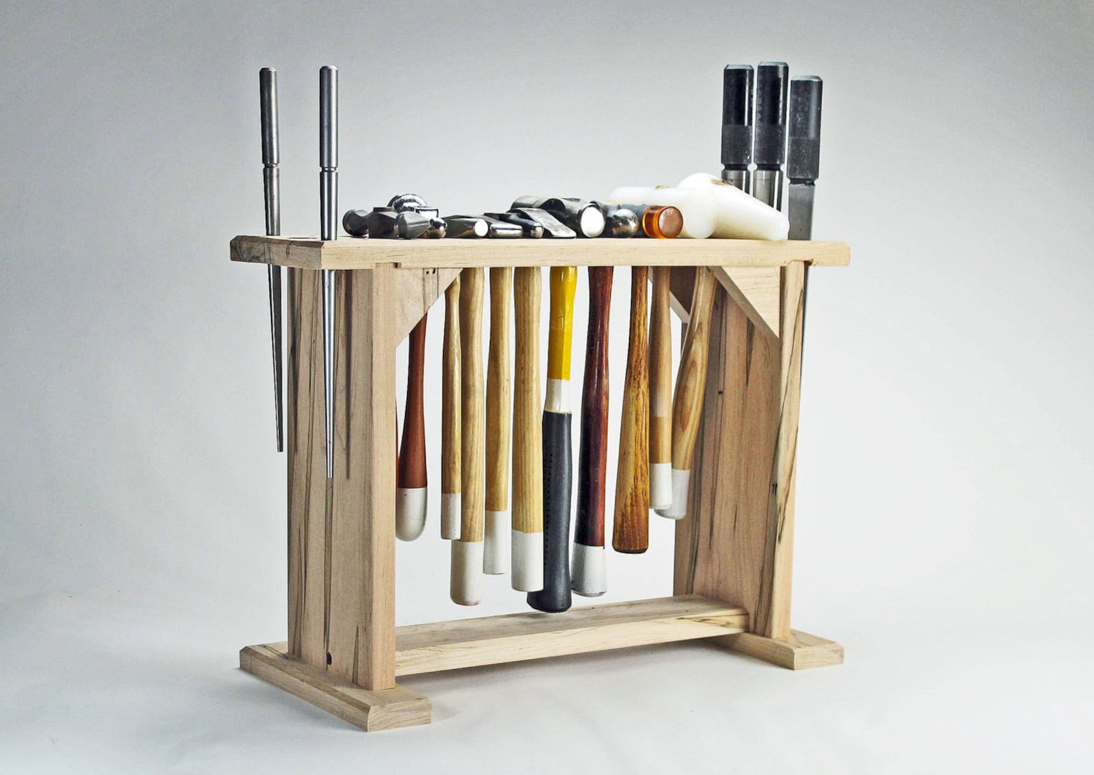 Hammer Rack Holder Jewelry Tools Organizer Maple Wood Hammer Etsy