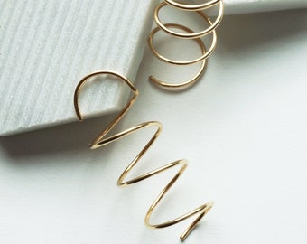 Helix Spiral Coil Wire Earrings