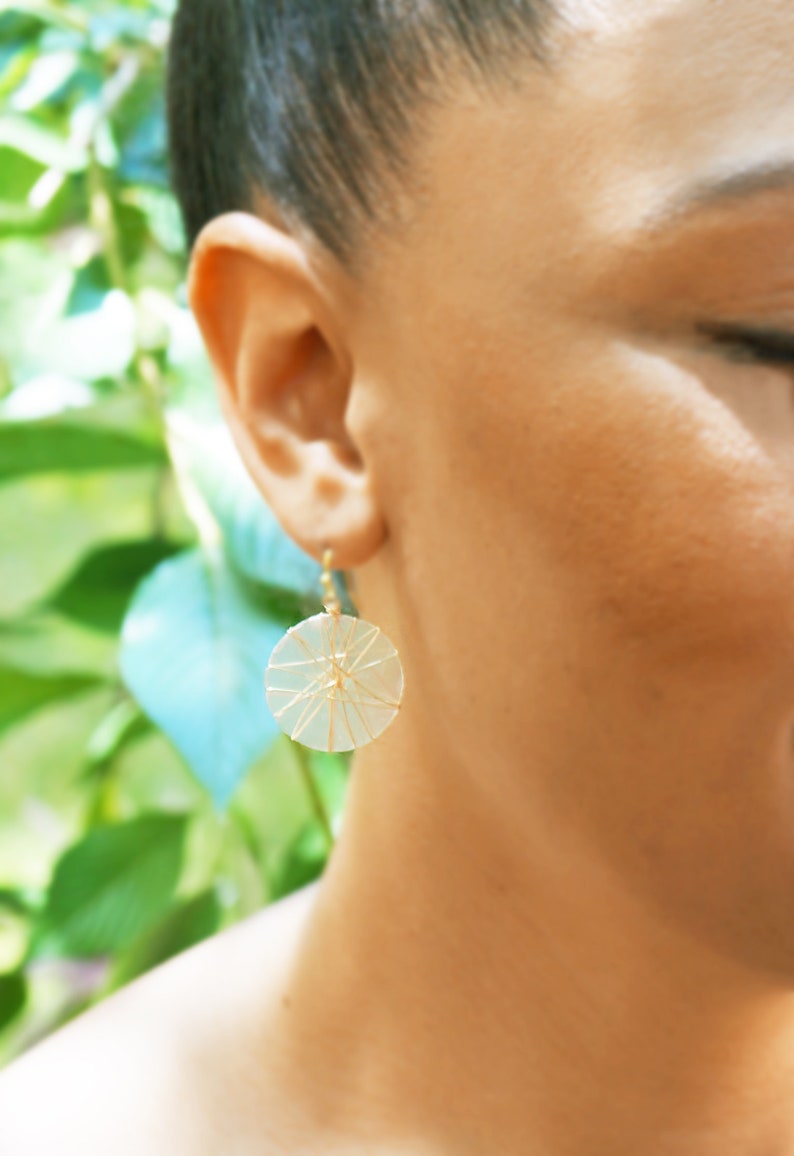 Matira Capiz Shell Earrings image 2