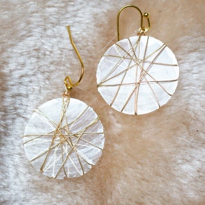 Matira Capiz Shell Earrings image 3