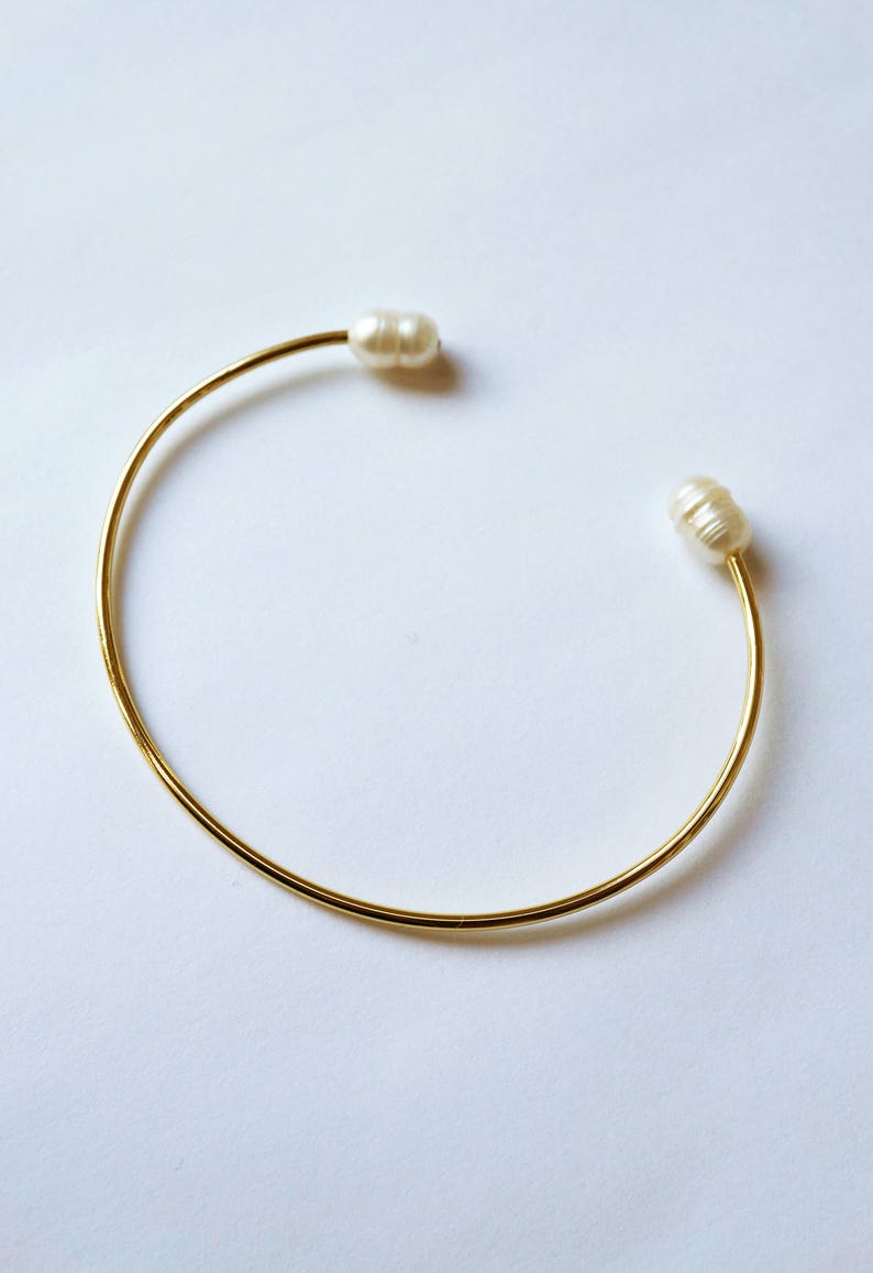 Odella Pearl Cuff Bracelet image 2