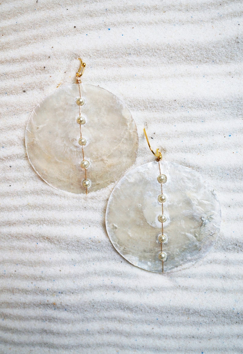 Caicos Capiz Shell Earrings image 4