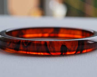 Vintage Root Beer Bakelite bangle bracelet