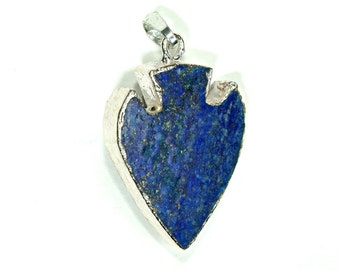 Royal Double Bail Fancy Shape Lapis Lazuli Gold Electroplated Connector Jewelry Royal Double Bail Fancy Shape Lapis Lazuli Gold Electroplated Connector Jewelry