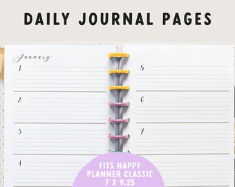 Buchseiten: Florales Gebet, 18x23,5cm Happy Planner Classic (PDF Download)