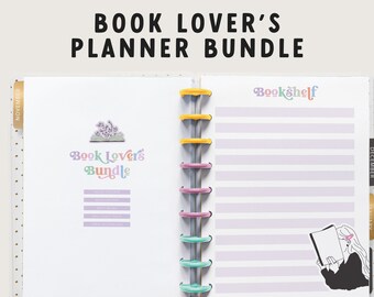 Book Lover's Planner Bundle | Book Tracker | Book Review Log | TBR Insert