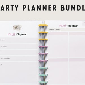 Party Planner Insert | Event Planner Pages | Birthday Planner | Happy Planner Inserts | Discbound Planner Pages