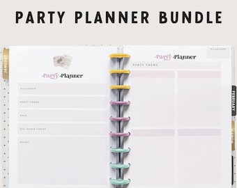 Partyplaner Einlagen: Minimalistische Veranstaltungsplanung (Digitaler Download)