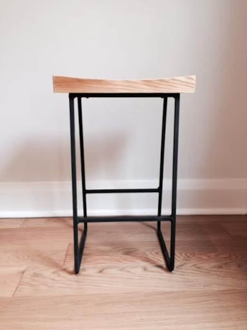 Metal & Wood Bar Stools Etsy