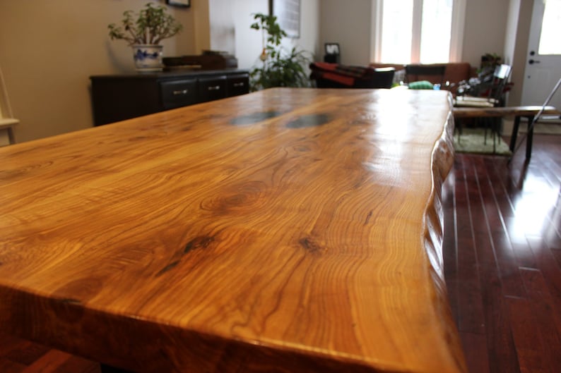 Live Edge Ontario Reclaimed Wood Dining Table Etsy Canada