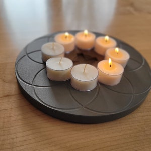 Candelero de Cuaresma: Rosetón