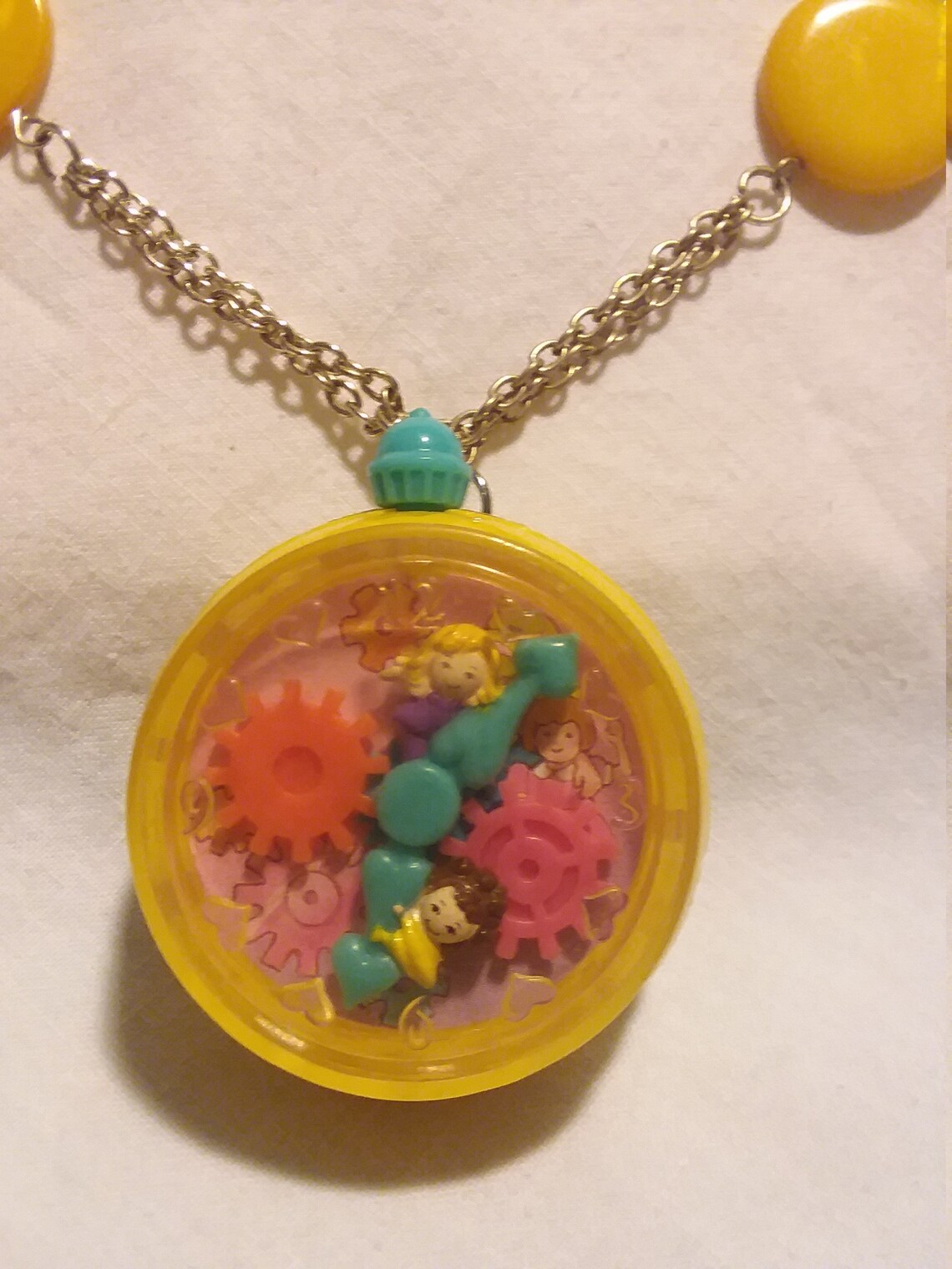 OOAK Vintage Polly Pocket Jewelry set Earrings and Necklace. Etsy