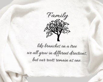 Personalized scarf, fleece scarf, family tree, Christmas Gift, personalized fleece scarf, cozy scarf, Christmas gift for family