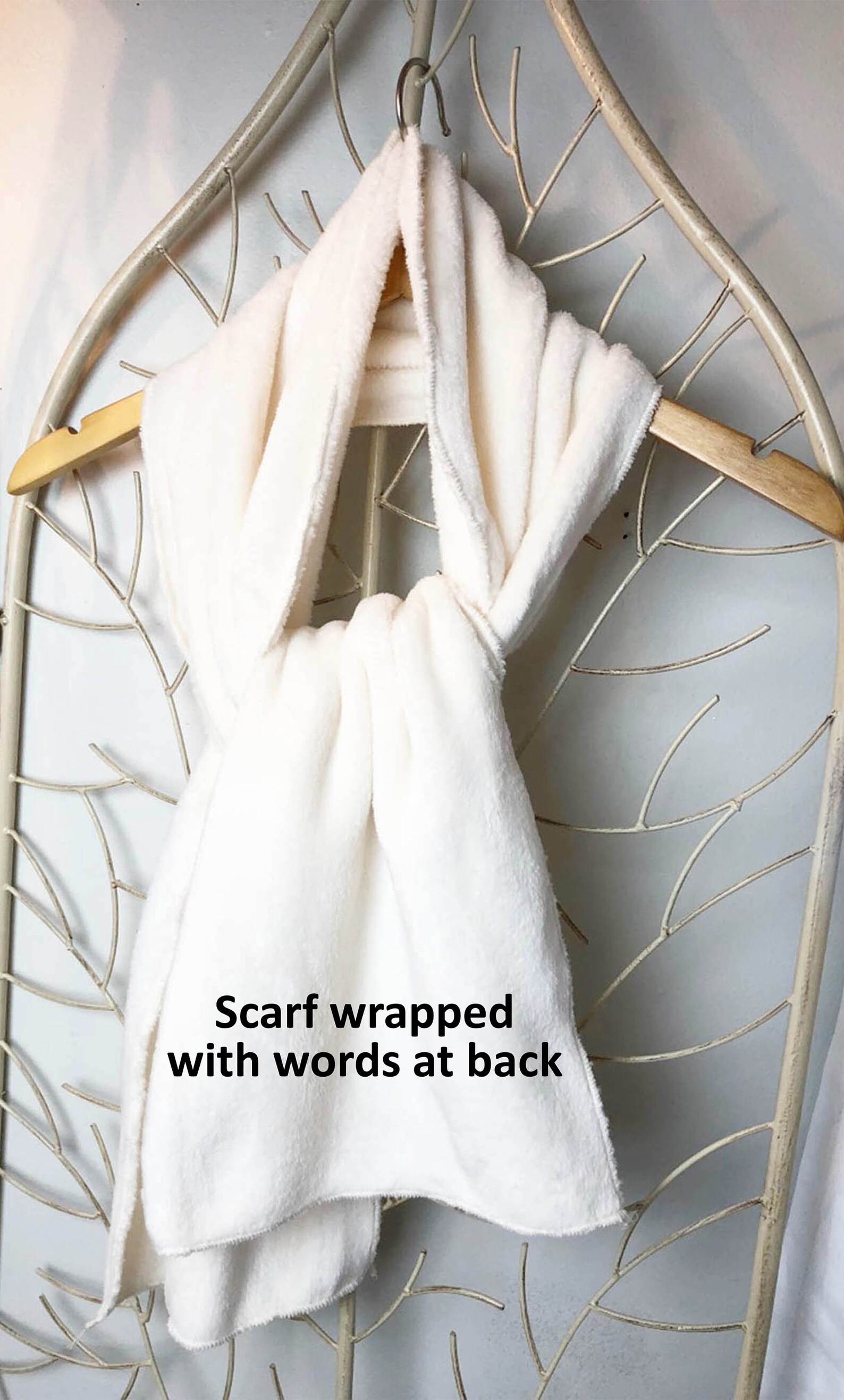 Personalized Fleece Scarf Fleece Scarf with Words Word Etsy