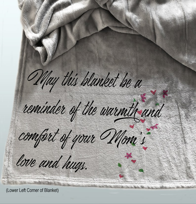 Personalized Memorial Throw Blanket Loss of Mom Sympathy Etsy UK