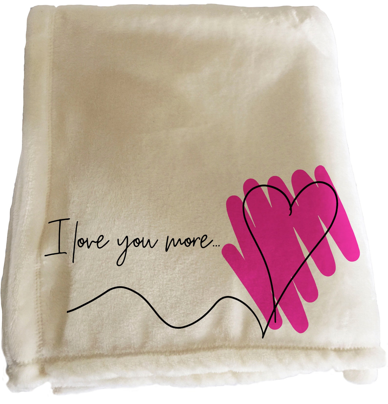 Personalized Throw Blanket I love you more personalized Etsy