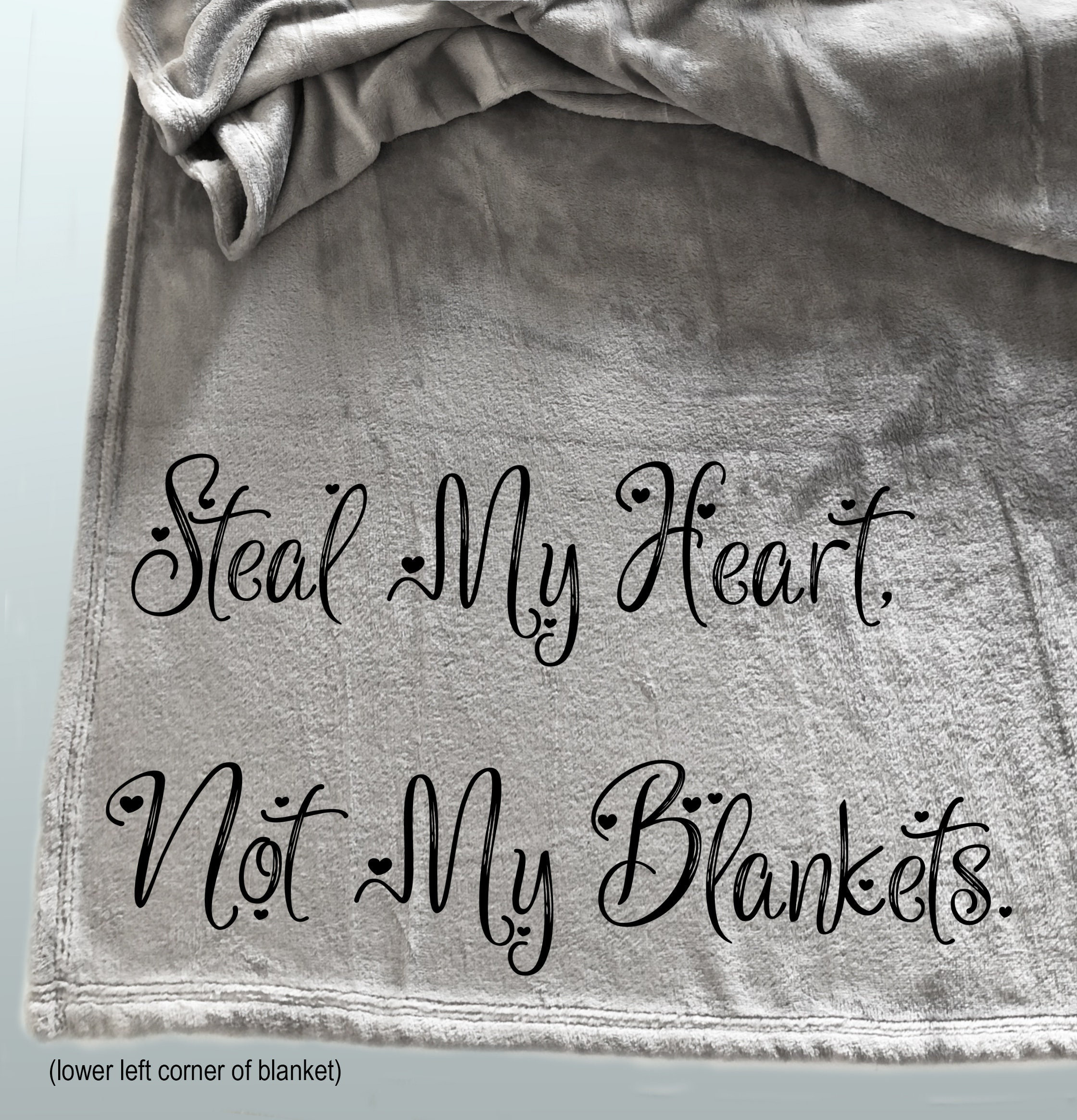 Personalized Throw Blanket Word Blanket Steal My Heart Not Etsy Canada