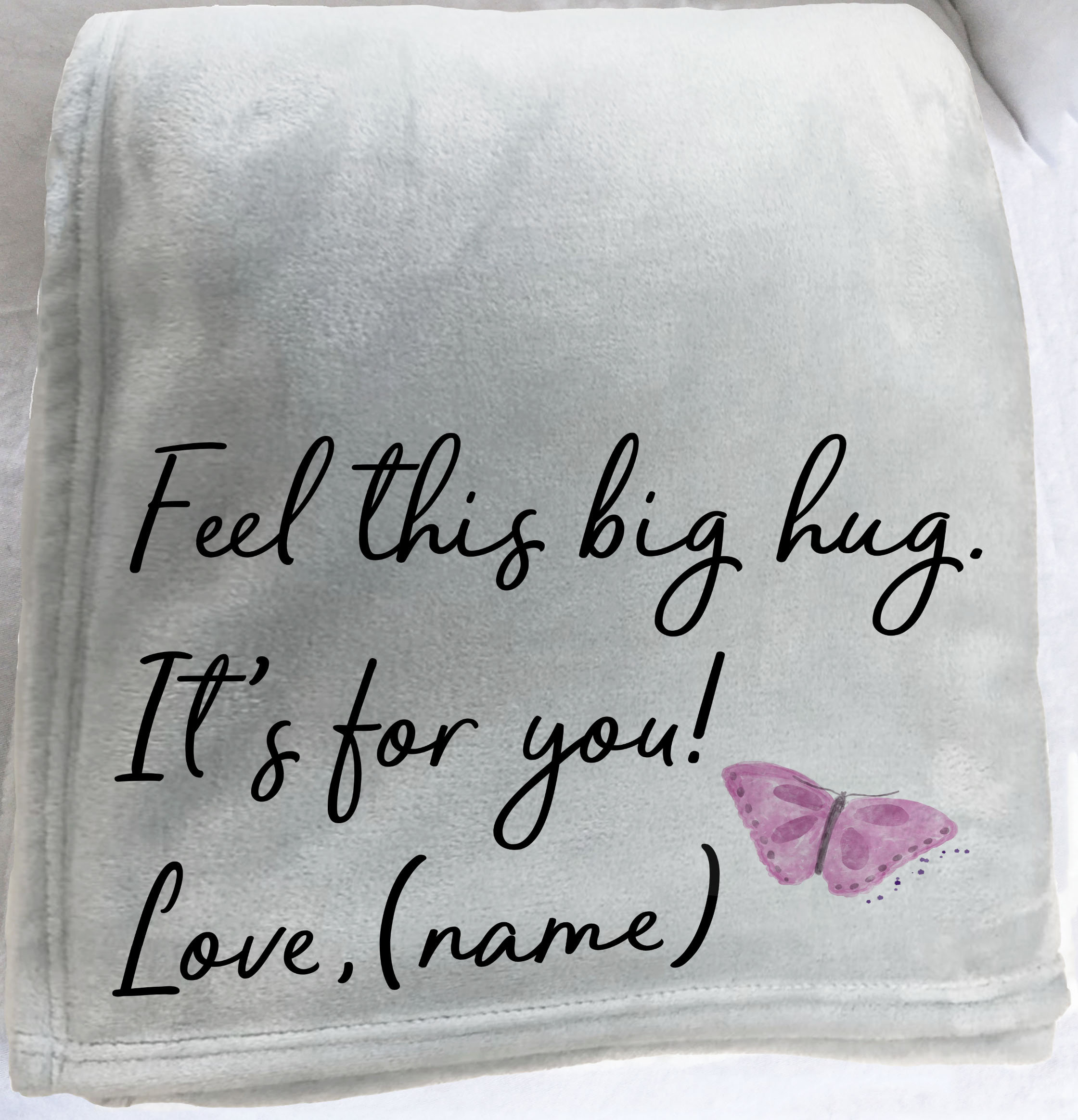Personalized hug blanket feel this big hug gift of comfort Etsy
