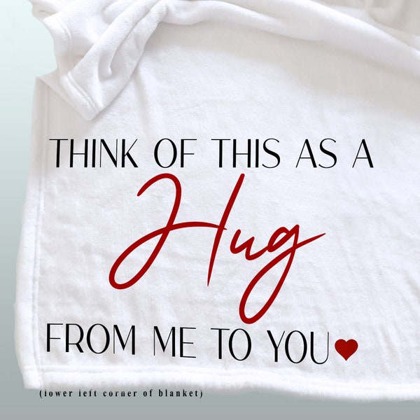 Think of This Blanket as a Hug From Me to You. Etsy