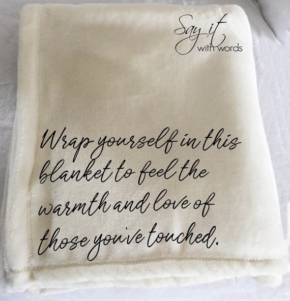 Personalized throw blanket thank you gift gift for hospital Etsy