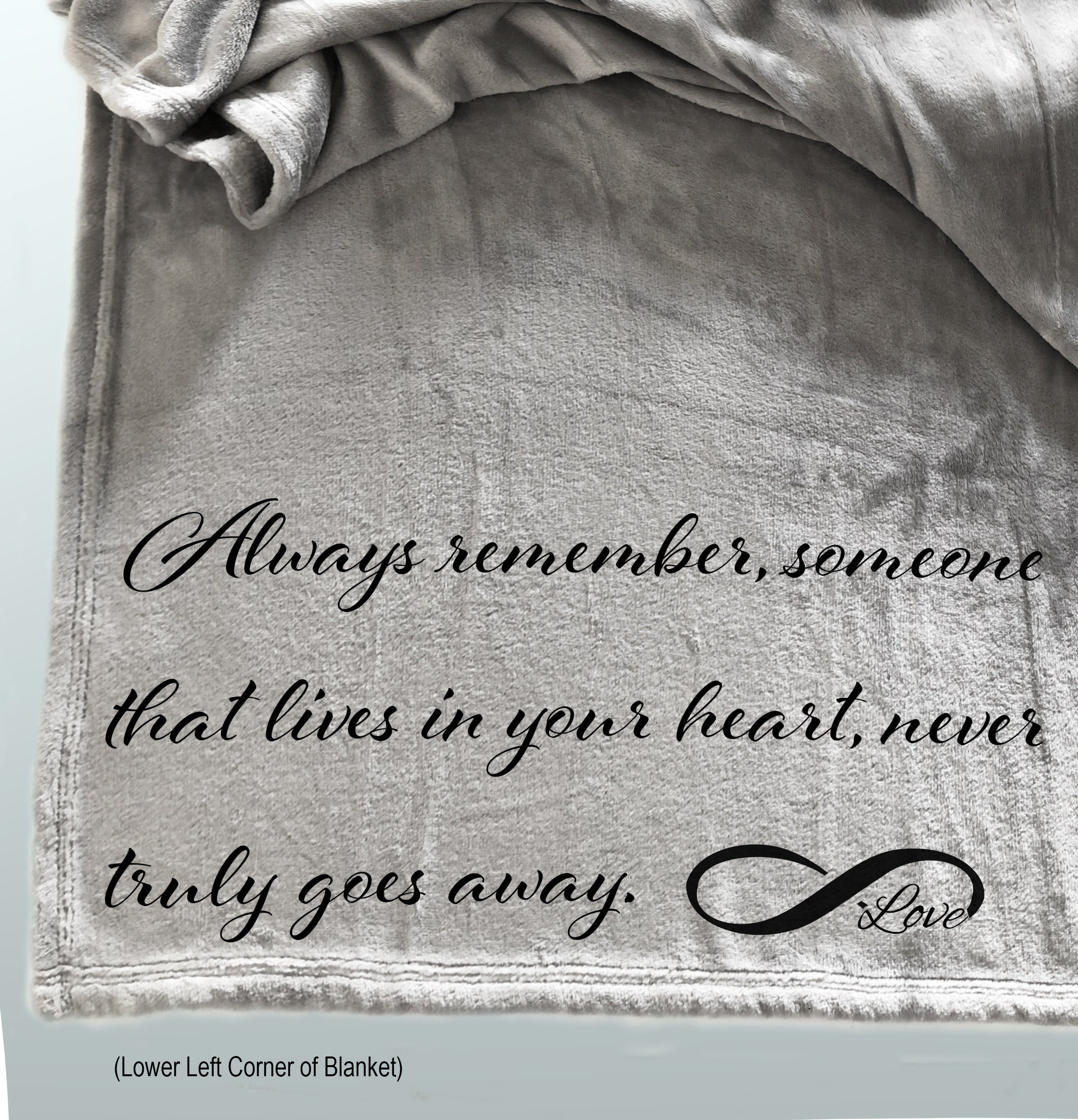 Personalized Memorial Throw Blanket Sympathy Gift Memorial Etsy