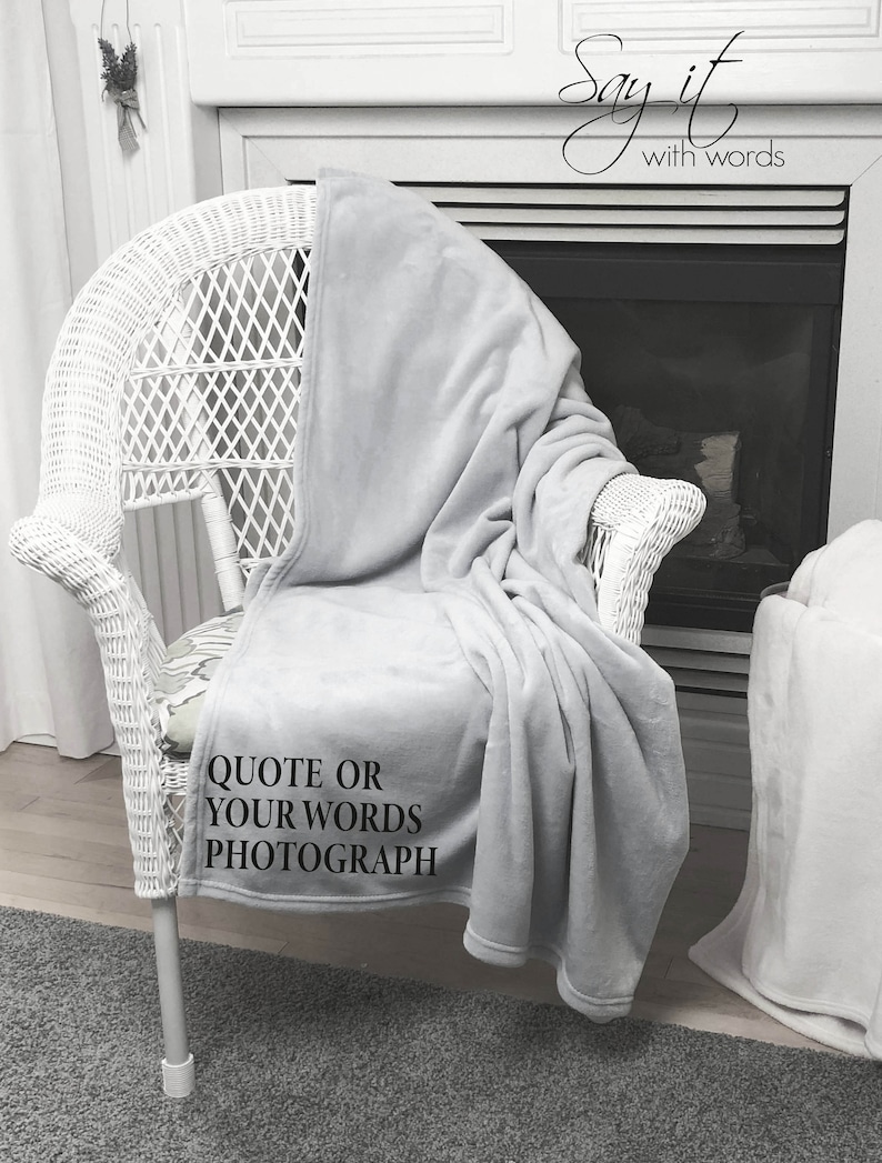 Personalized Custom throw blanket for Mom on Mother's Day Etsy