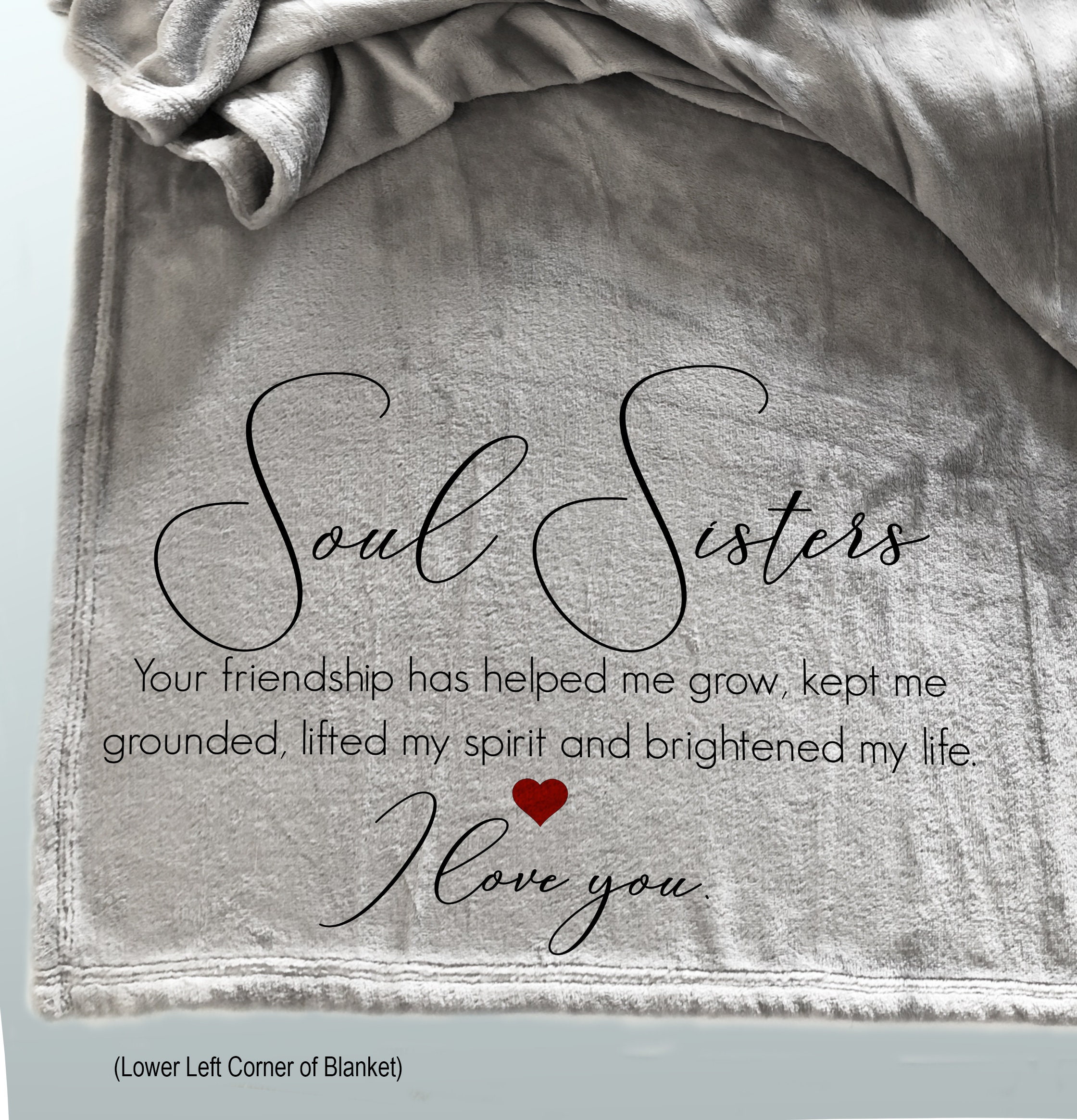 Beautiful Personalized Throw Blanket Soul Sister Etsy Canada