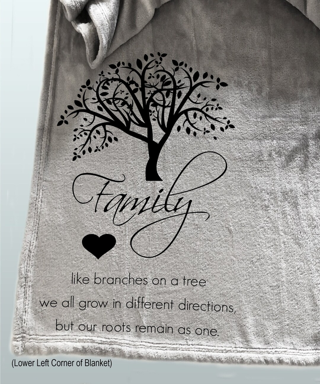 Family Tree Blanket Personalized Gift for the Family Tree Etsy