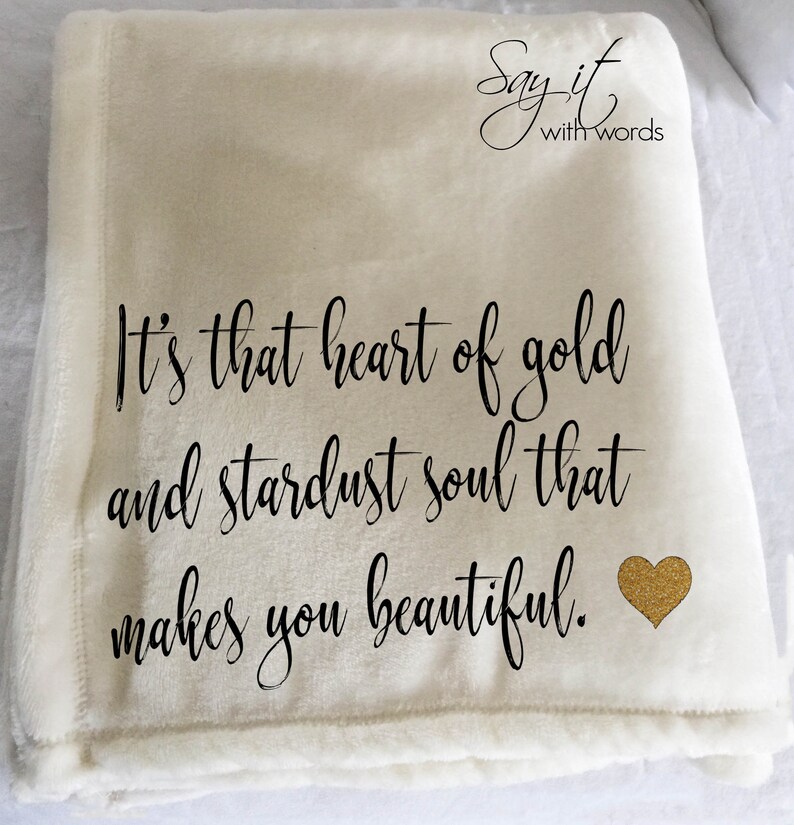 Personalized custom throw blanket for a friend or special Etsy