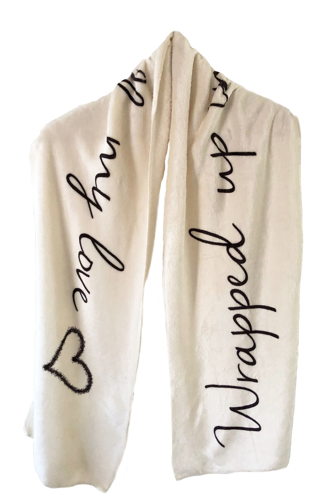 Personalized Scarf Word Scarf Words full length of scarf Etsy