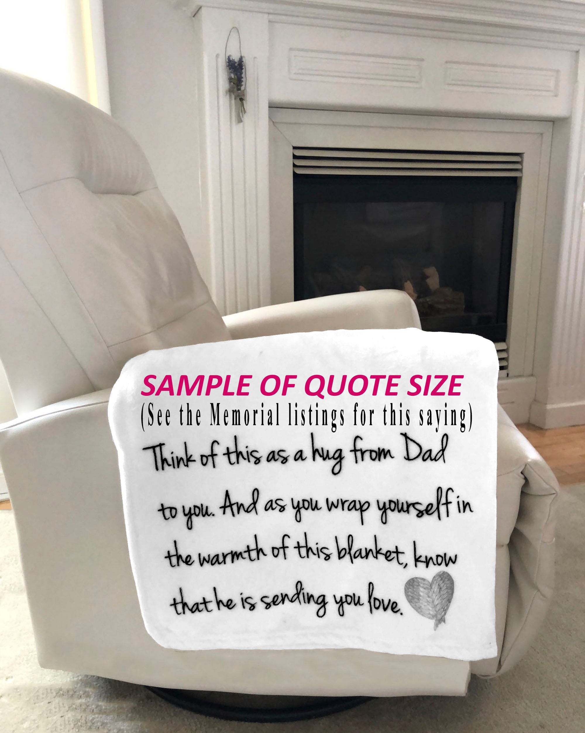 Personalized Blanket Blanket of Love Know That I Am Here Etsy UK