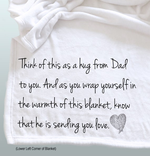 sympathy blanket for loss of father