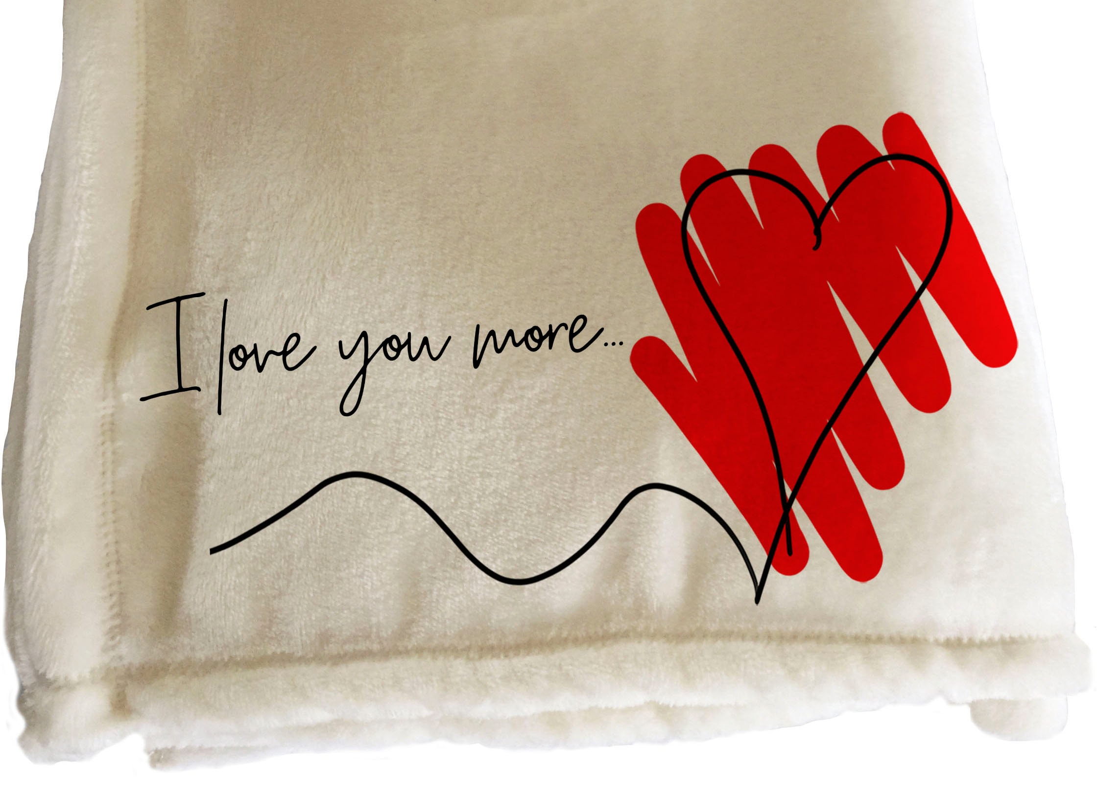 Personalized Throw Blanket I love you more personalized Etsy