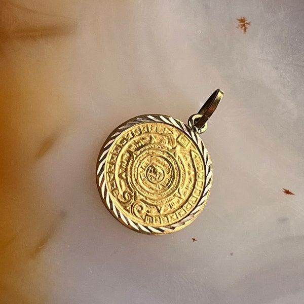 Gold Aztec Calendar Etsy