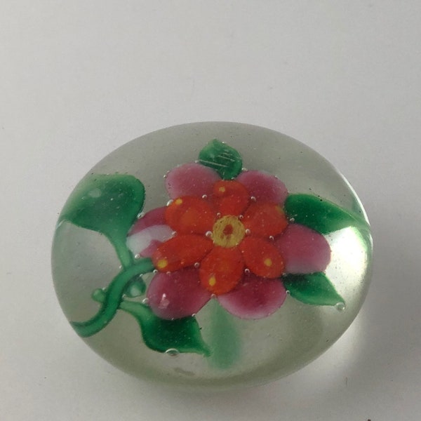 Antique 19th Century Baccarat Clematis Art Glass Paperweight