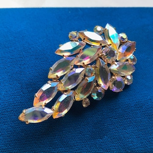 超希少!JULIANA ギブレ ヴィンテージ ブローチ9285 Large Verified Juliana Rhinestone Crystal Brooch, Delizza