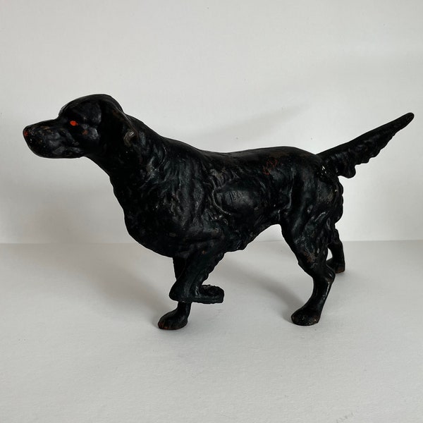 Antique Hubley Cast Iron Door Stop Retriever Pointer Setter Hunting Dog