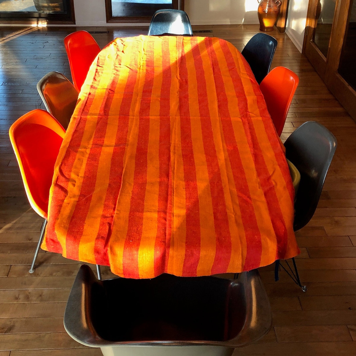 Vintage Dansk Striped Linen Table Cloth - Etsy