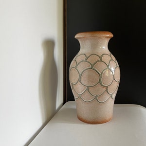 Vintage Mid Century West German Pottery Scheurich 290/27 Vase Neutral Tones