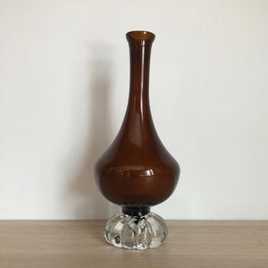 Vintage Mid Century Modern Glas Vase von Aseda aus Schweden